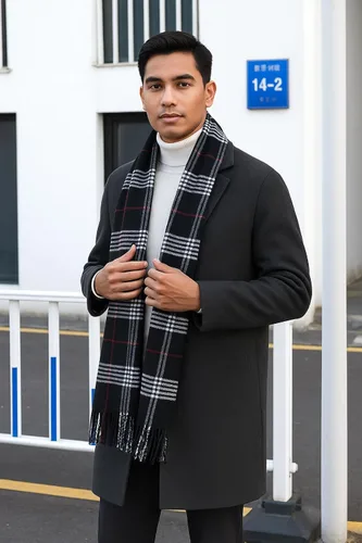 Vista 79 de Bufanda de invierno Achillea suave y cálida, de tartán, a cuadros, de cachemira, unisex