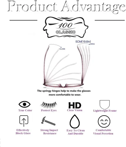 Vista 3 de Paquete de 4 lentes de lectura para mujer, diseño de ojo de gato, bisagras de resorte, lentes de moda para mujer