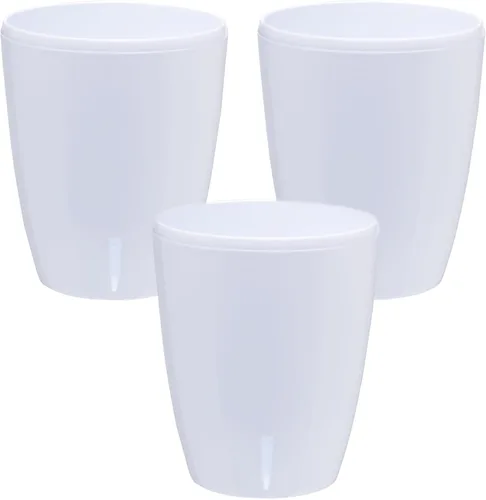 Vista 8 de DECOPOTS - Juego de 3 macetas de orquídeas de riego automático - Maceta absorbente para flores - Indicador de nivel de agua (juego de 3) - 4.9