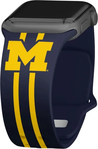 Vista 7 de Affinity Bands Correa de reloj Michigan Wolverines HD de la NCAA compatible con Apple Watch, todas las series