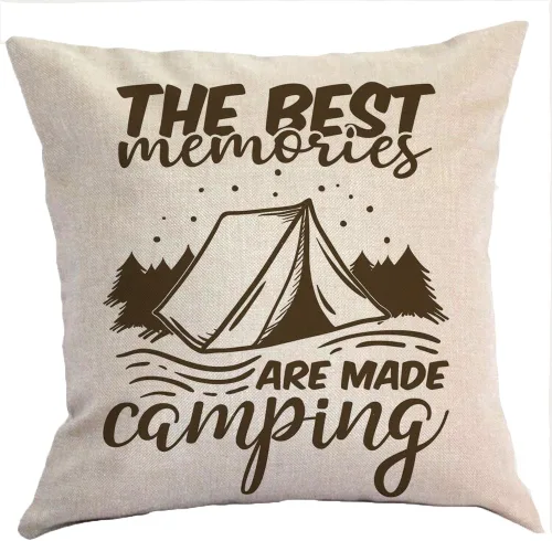 Vista 14 de Funda de almohadas de camping Lo siento por lo que dije mientras tratábamos de aparcar Camper Fundas de almohada de tiro de lino de dos lados Camper