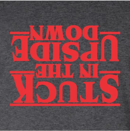 Vista 10 de Go All Out Camiseta para adultos Stuck in The Upside Down