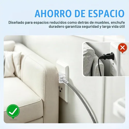 Vista 3 de Cable de extensión trenzado calibre 16, 15 pies, 2