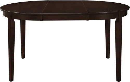 Vista 3 de Mesa de comedor ovalada con extensión de hojas