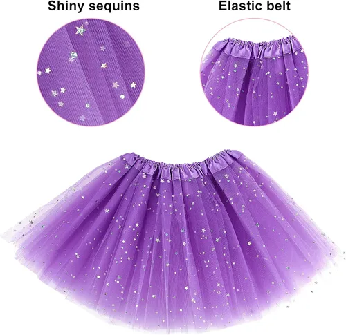 Vista 5 de Acecharming Disfraz de hada para niñas de 3 a 8 años