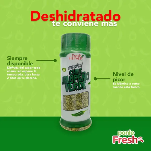 Vista 2 de Jalapeño Verde Molido Chile 1 lb (500g) Chile Caliente Mexicano Cosecha Fresca