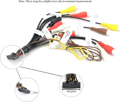 Vista 4 de Xtenzi Arnés de montaje de cable RCA para automóvil compatible con Pioneer AVIC AVH CDP1803 - XT91909