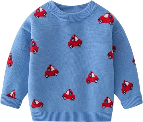 Vista 12 de Suéter de punto para bebé niño pequeño, sudadera de algodón con dibujos animados