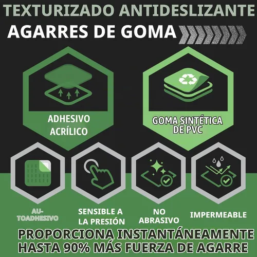 Vista 3 de Dragon Grips Cinta de agarre de goma multiusos de 5 x 7 pulgadas