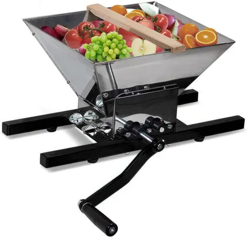 Vista 11 de SQUEEZE master Amoladora eléctrica - Trituradora de frutas de acero inoxidable-1100W-3400R/min-Trituradora de manzana para prensado de vino y sidra