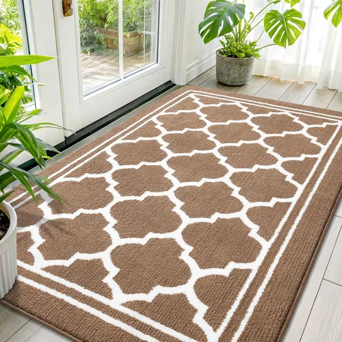 Vista 14 de Buganda Alfombra para Puerta Interior, Tapete Resistente a la Suciedad y Absorbente, Antideslizante, Alfombras de Perfil Bajo para Entrada