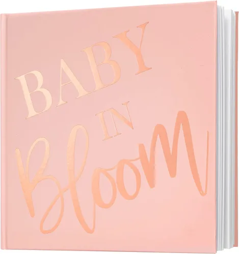 Vista 14 de Calculs Polaroid - Libro de invitados para baby shower, libro de imágenes para fiesta nupcial con diseño de Baby in Bloom, páginas en blanco
