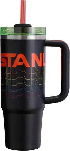 Vista 291 de STANLEY Quencher H2.0 - Vaso con asa y pajilla, 64 onzas, tapa Flowstate de 3 posiciones, gran capacidad para viajes y deportes, vaso de acero Crema