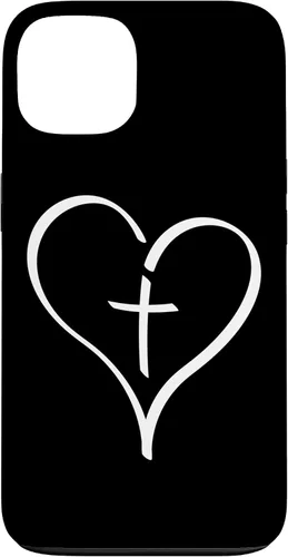 Vista 7 de Blessed Christian Heart Jesus Cross Christian Catholics Cute Case for iPhone 16