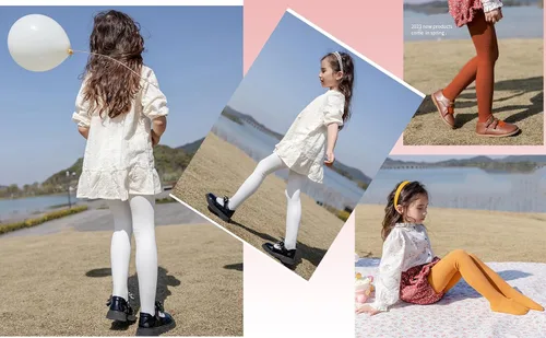 Vista 7 de CHUNG Medias de algodón para niñas pequeñas, medias gruesas de punto trenzado para invierno