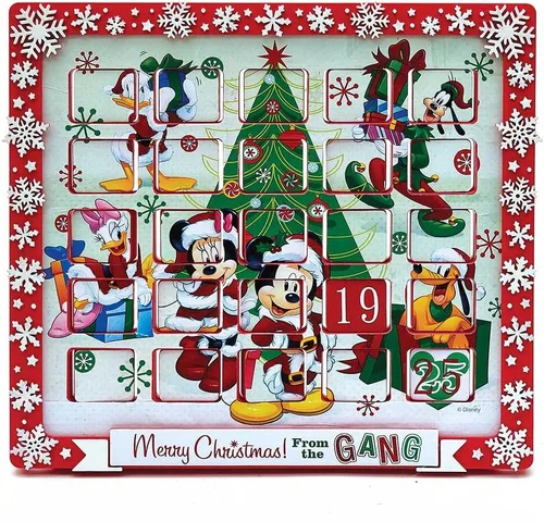 Vista 2 de Kurt Adler calendario de aventuras de Mickey Mouse y sus amigos, 9.5 pulgadas