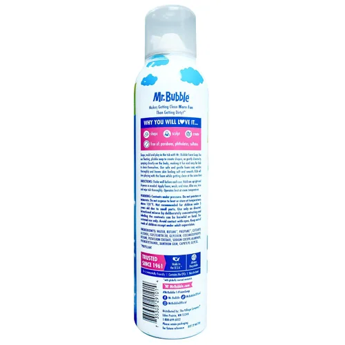 Vista 2 de Mr. Bubble Jabón de espuma extra suave, sin fragancia, para manos y cuerpo, 8 onzas, paquete de 6