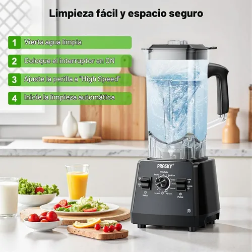 Vista 5 de Batidora de cocina, licuadora de gran capacidad de 101 onzas, trituración