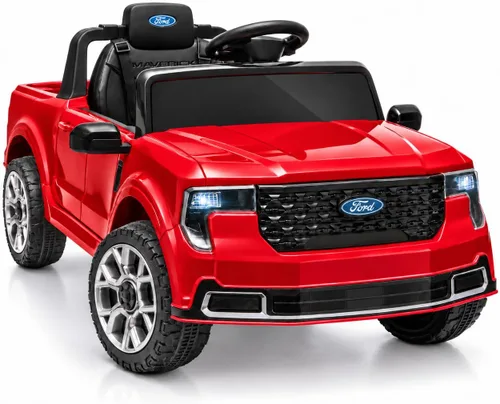 Vista 10 de Camión pickup Ford Maverick Lariat 24V con licencia 2026 para niños Rosa flamenco