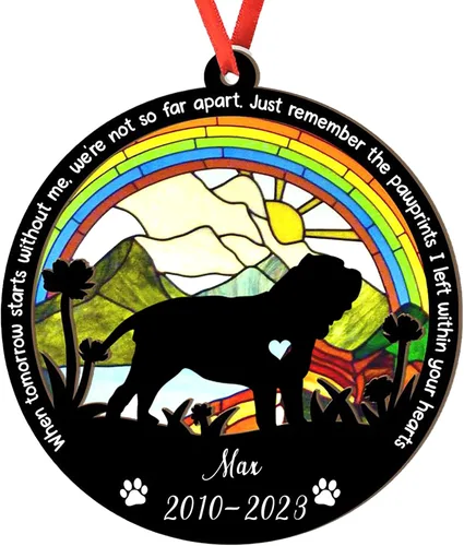 Vista 106 de Adorno personalizado para atrapasoles de sabueso afgano, adorno de Navidad de sabueso afgano, regalo para perro amante, sabueso afgano conmemorativo