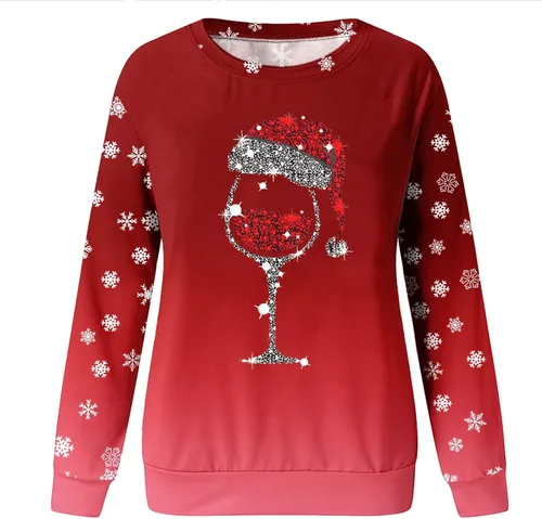Vista 5 de UOKNICE Sudadera de manga larga para mujer, diseño gráfico cómodo, para adolescentes, con diseños modernos, informal, para uso urbano