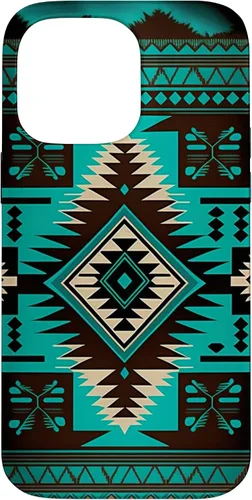 Vista 21 de South West Turquoise Native American Aztec Pattern Case for iPhone 17