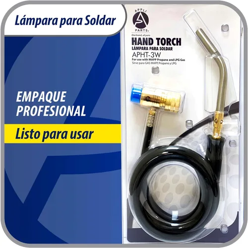 Vista 6 de Appli Parts APHT-3W Soplete de Mano de Una Hornilla con Manguera de 5 pies y Mango para Soldadura, Soldadura Fuerte y Soldadura con Latón