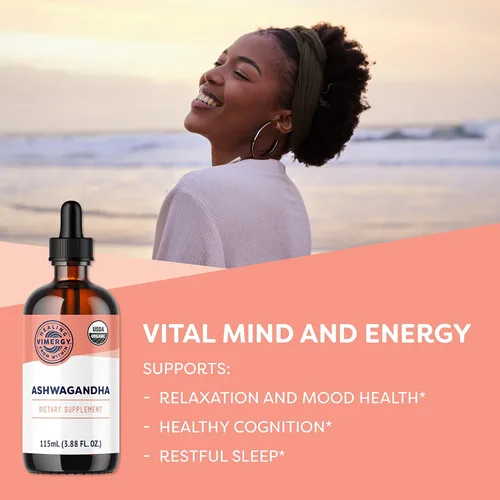 Vista 2 de Vimergy Kit de rescate corporal cerebral* - Ashwagandha (3.9 fl oz) + bálsamo de limón (3.9 fl oz)