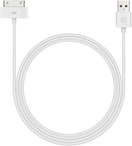 Vista 6 de ESK Cable de carga USB certificado de 6 pies y 30 pines con adaptador de corriente USB de 5 W para iPhone 4/4s, iPhone 3G/3GS, iPad 1/2/3, iPod