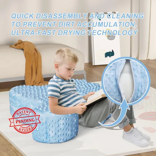 Vista 3 de Asiento sensorial suave para apretar, sillas sensoriales específicamente diseñadas para niños con necesidades sensoriales, proporciona un abrazo