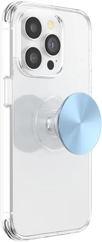 Vista 5 de PopSockets - Agarre para teléfono con soporte expandible, agarre adhesivo, suspiro azul