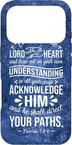 Vista 30 de Trust in Lord with All Your Heart Proverbio 3:5-6 - Carcasa cristiana para iPhone 17