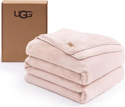 Vista 12 de UGG Whitecap Queen - Manta de forro polar de felpa, 90 x 90 pulgadas, color Azul