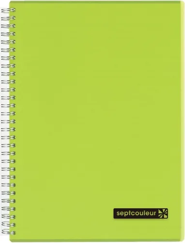 Vista 10 de Maruman Septcouleur - Cuaderno de espiral, 160 páginas, tamaño A5 Amarillo