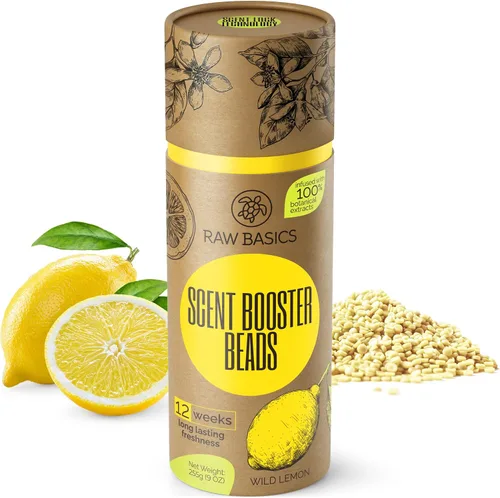 Vista 2 de Potenciadores de aroma para lavadora, aroma de limón silvestre y hojas de detergente para ropa sin perfume, 100 cargas