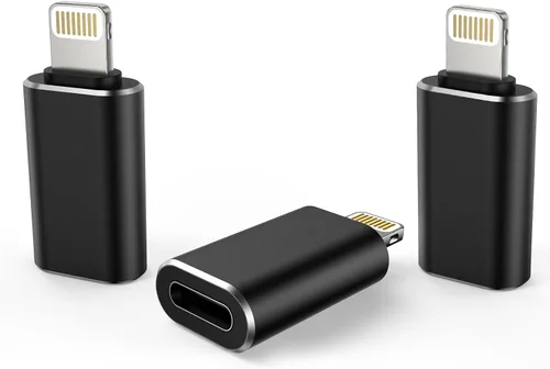 Vista 8 de TechMatte - Juego de 2 adaptadores USB C hembra a Lightning macho, 2.2A de carga y transferencia de datos, compatible con iPhone 14, 13, 12, 11, XS