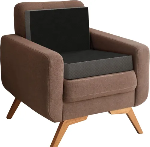 Vista 9 de Kolbs - Cojín reclinable extragrande Elegante funda de terciopelo de 2 tonos (solo asiento)