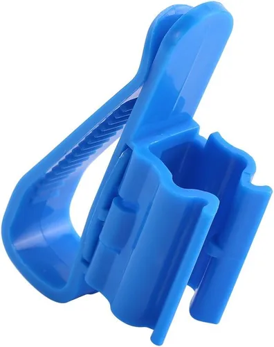 Vista 2 de 2 unids Clip ajustable diseño de plástico azul multifuncional tubería de agua Clip de fijación clip de montaje de peces ajustable Clip de montaje