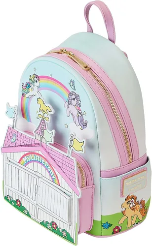 Vista 4 de Loungefly Hasbro My Little Pony 40 aniversario Mini mochila de regalo