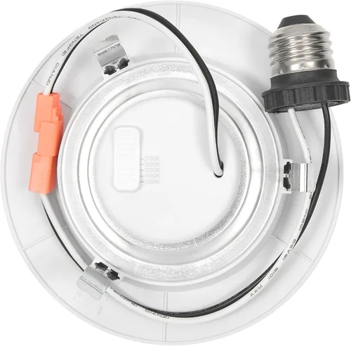 Vista 9 de Maxxima Retrofit LED PIR Sensor de Movimiento Downlight - 1000 lúmenes, 9 vatios, 5 CCT 2700K/3000K/3500K/4000K/5000K, lámpara de iluminación