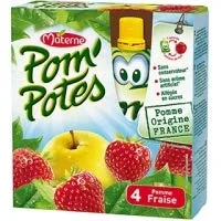 Vista 2 de Materne Pom'Pote Pomme Fraise 4x90g (Materne Pom Pote Manzana y Fresa 4x90g)