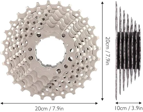 Vista 3 de VGEBY1 Rueda libre, 9 velocidades 11-28T Road Cassette Sprocket Accesorio de repuesto
