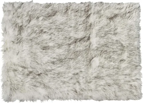 Vista 23 de Luxe - Alfombra Hudson de piel sintética con pelo suave y esponjoso, lavable a máquina, con respaldo antideslizante, alfombra de área libre de Negro
