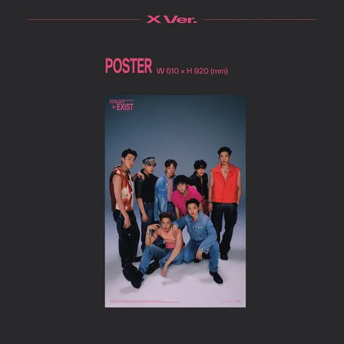 Vista 7 de EXO - 7th Album [EXIST] (Photo Book Ver. - X Ver.) Cover + Photo Book + Lenticular Card + Post Card + Photo Card + CD-R + Poster + 4 Extra Photocards