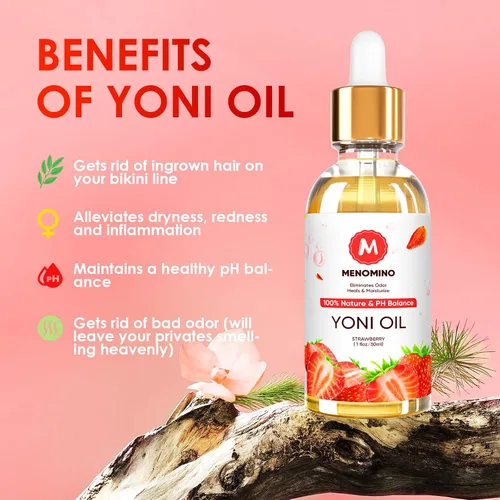 Vista 3 de Yoni Oil - Paquete de 3 aceites femeninos orgánicos para mujer, equilibrio de pH, desodorante femenino, humectante vaginal, elimina el olor