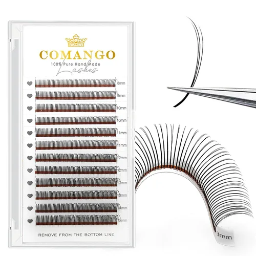 Vista 17 de CoMango Spikes - Extensiones de pestañas Flora 5D, color negro mate