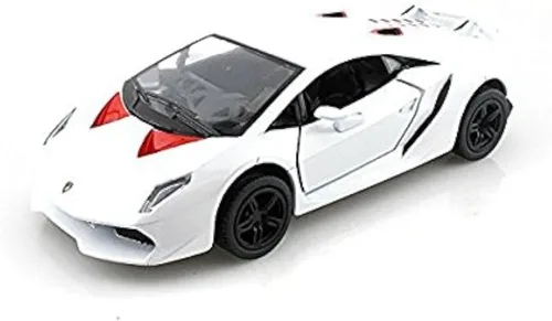 Vista 4 de KiNSMART - Lamborghini Sesto Elemento 5 pulgadas 1:38 Escala Die Cast Metal Modelo Toy Super Sports Car w/Pullback Action (azul)