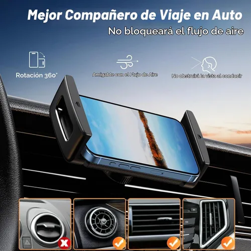 Vista 3 de OATSBASF Soporte de teléfono para coche con clip de ventilación para Z Fold