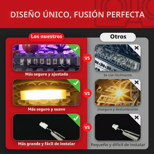 Vista 3 de Kit de luces BRIKSMAX 2.0 para La pesadilla antes de Navidad de Disney Tim Burton - Iluminación LED innovadora compatible con Lego Ideas 21351