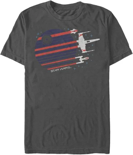 Vista 24 de Star Wars Rebel Flyby - Camiseta para hombre Gris asfalto